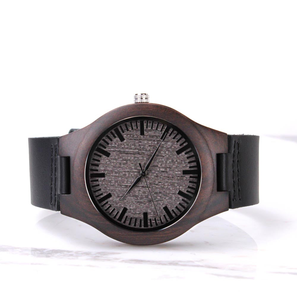 Engraved Wooden Men's Watch for Missionaries