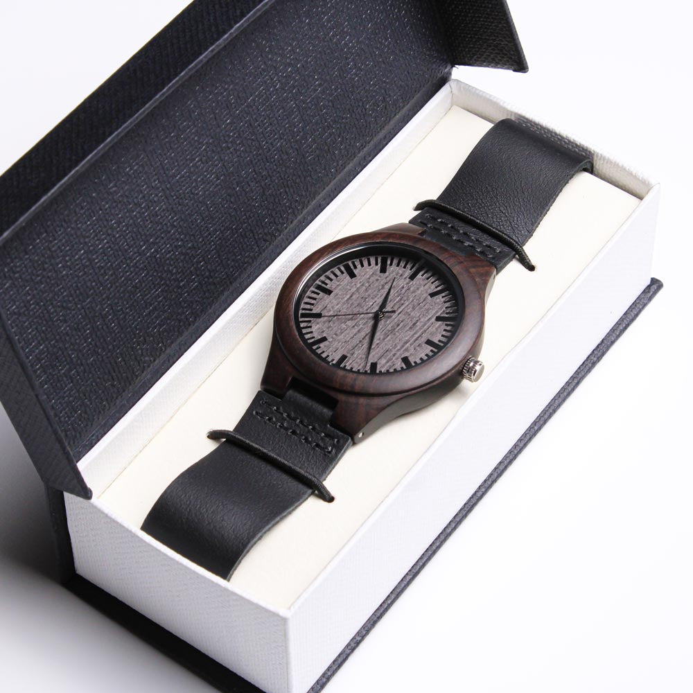 Engraved Wooden Men's Watch for Missionaries