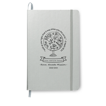 LDS Missionary Personalized Journal with Scripture, Name and Mission Area