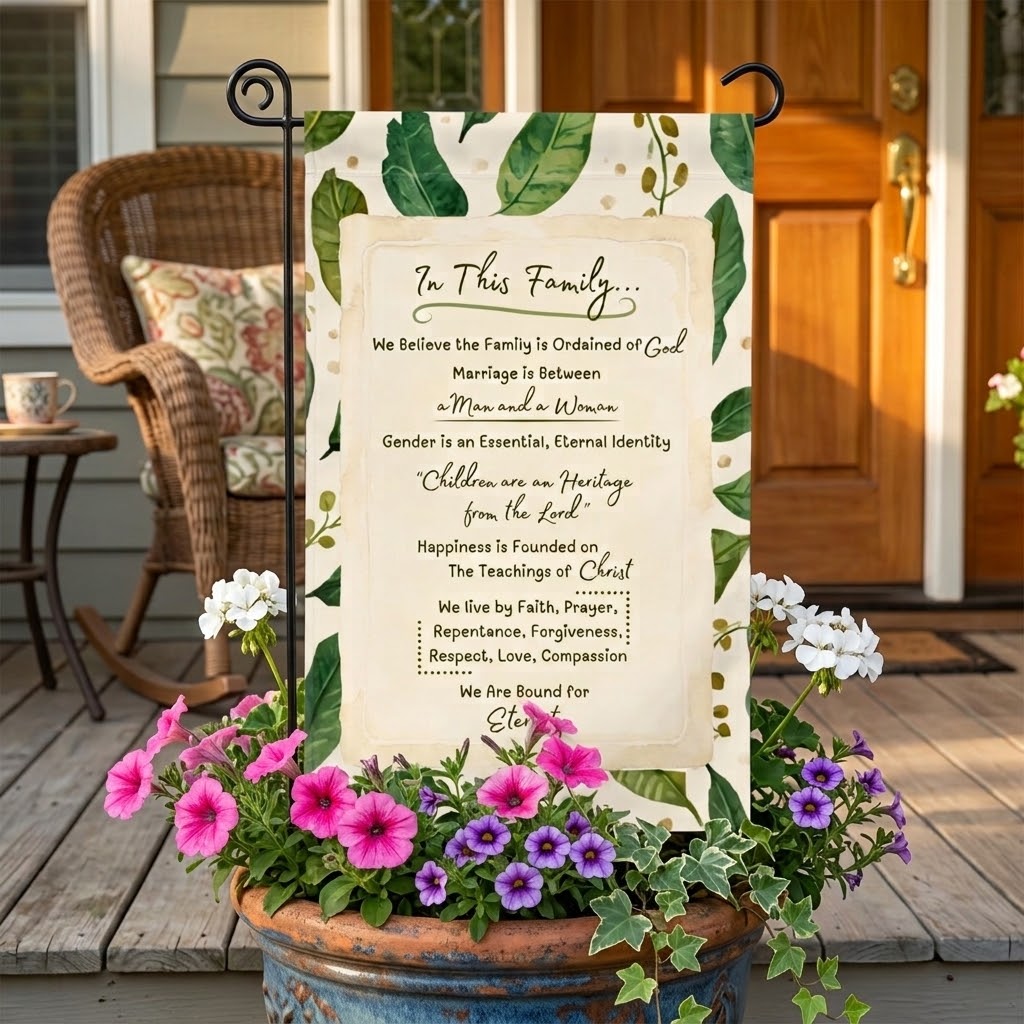 Family Proclamation Garden Flag