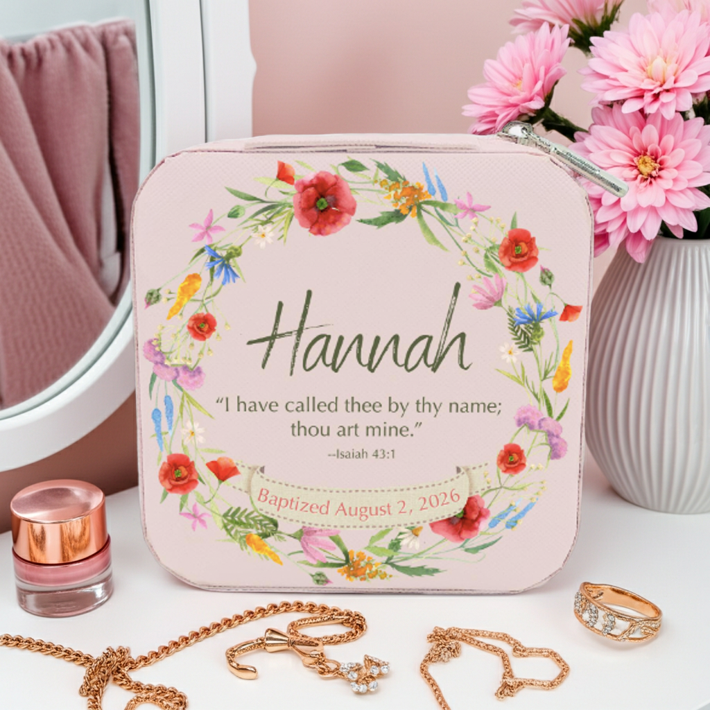 Personalized Baptism Keepsake Jewelry Box