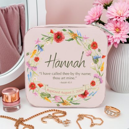 Personalized Baptism Keepsake Jewelry Box