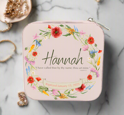 Personalized Baptism Keepsake Jewelry Box