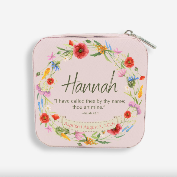 Personalized Baptism Keepsake Jewelry Box