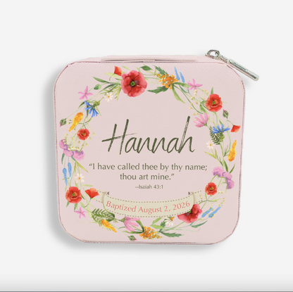 Personalized Baptism Keepsake Jewelry Box