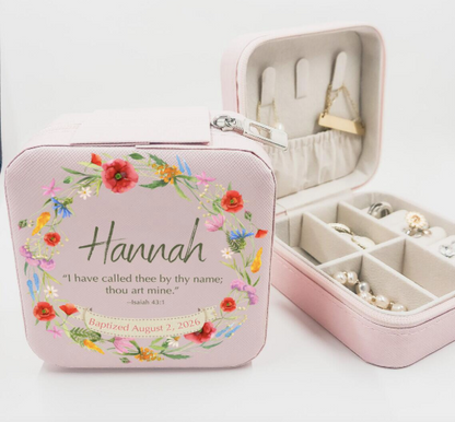Personalized Baptism Keepsake Jewelry Box