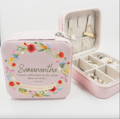 Personalized Baptism Keepsake Jewelry Box
