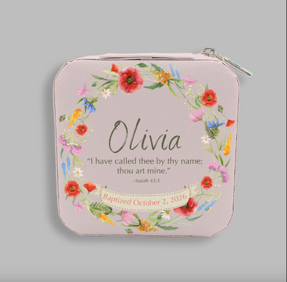 Personalized Baptism Keepsake Jewelry Box