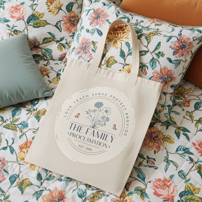 The Family Proclamation Canvas Tote