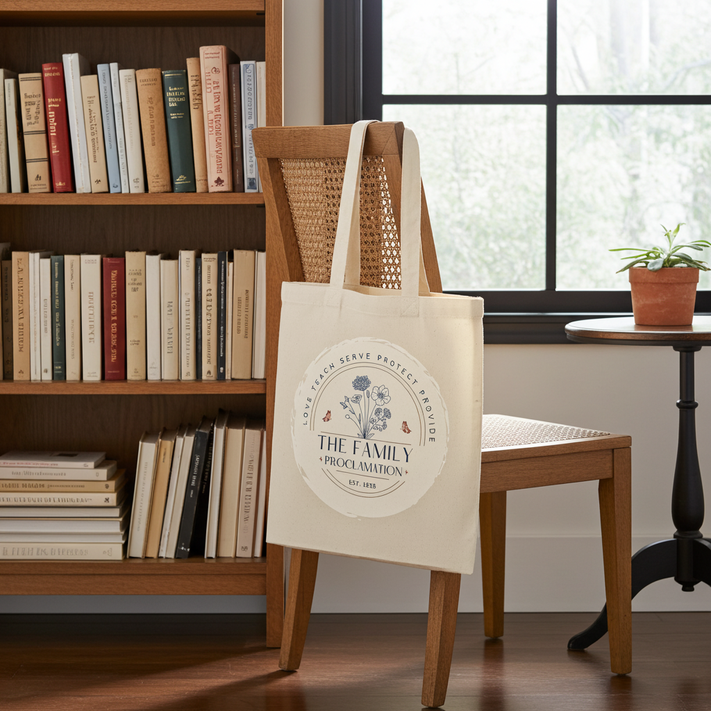 The Family Proclamation Canvas Tote