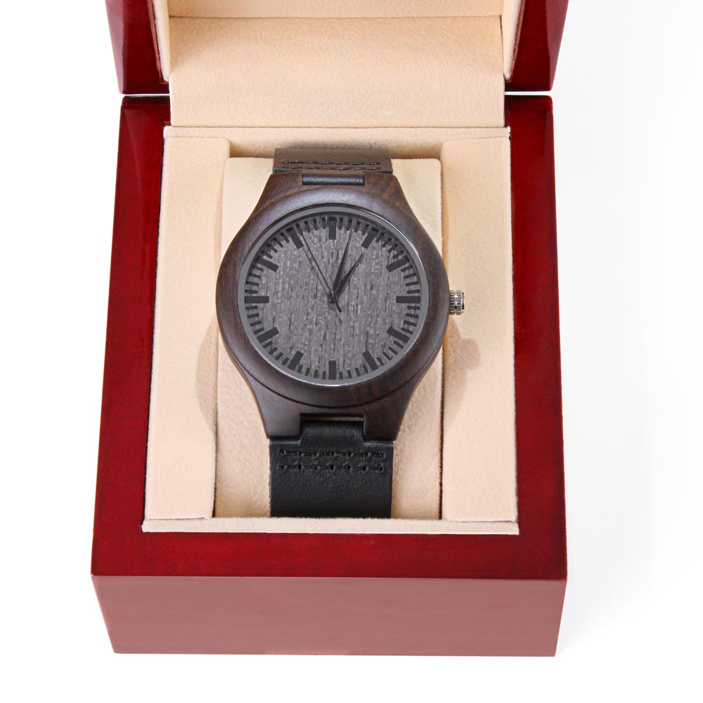 Engraved Wooden Men's Watch for Missionaries