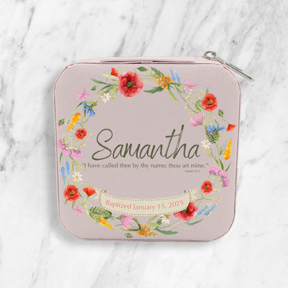 Personalized Baptism Keepsake Jewelry Box