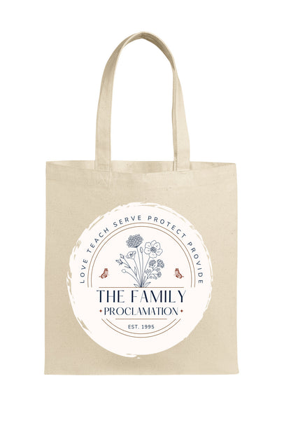 The Family Proclamation Canvas Tote