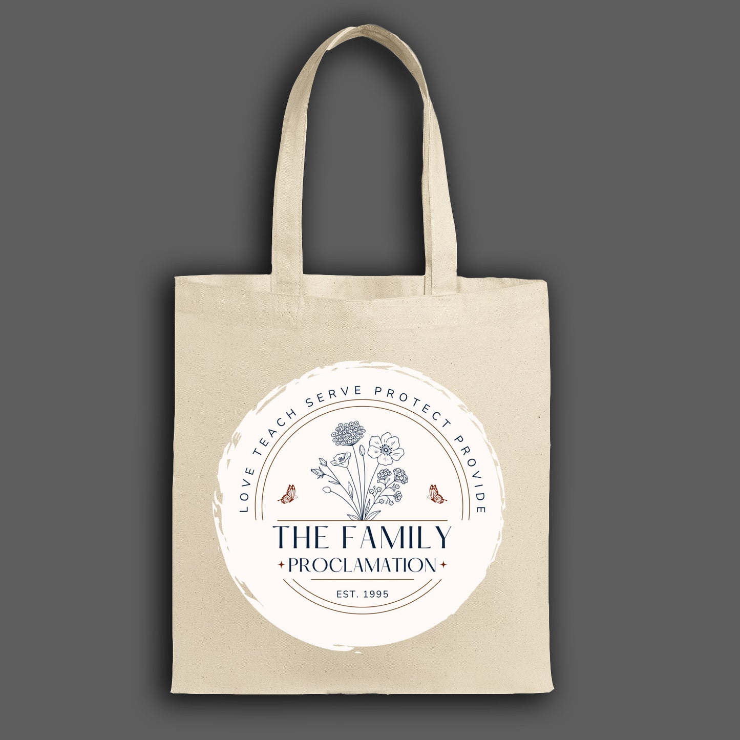 The Family Proclamation Canvas Tote