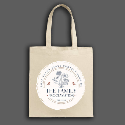 The Family Proclamation Canvas Tote