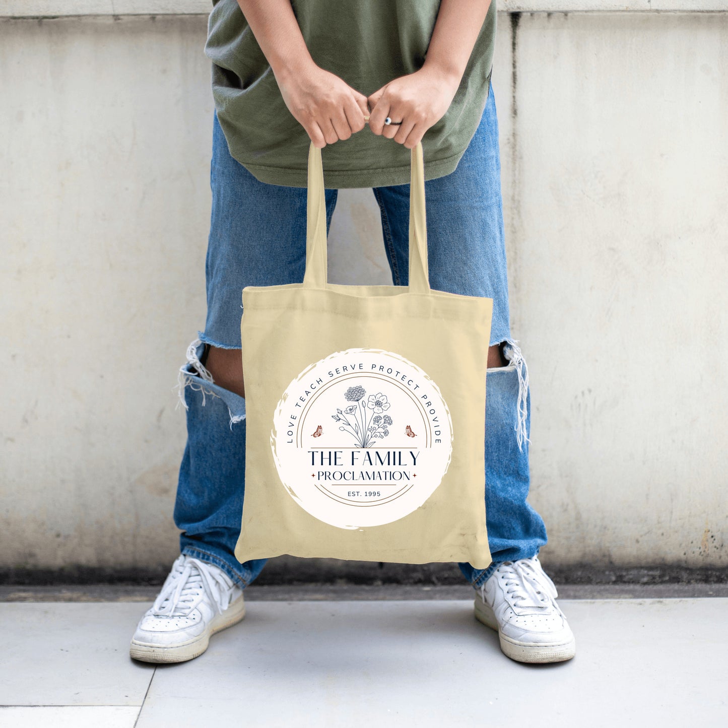 The Family Proclamation Canvas Tote