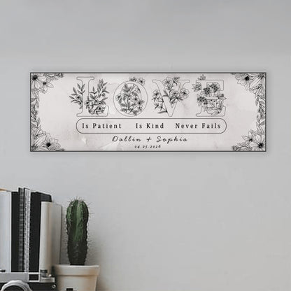 Custom Wedding or Anniversary Gift Wall Art